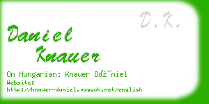 daniel knauer business card